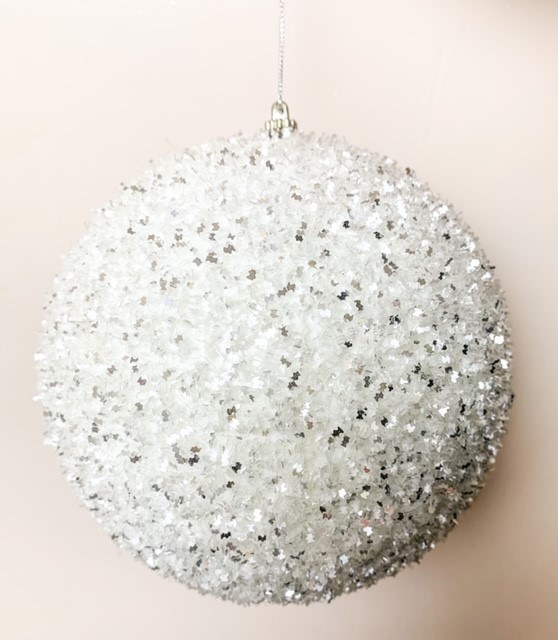 Picture of Christmas Bauble White Large 15cm